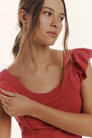 Pilcro Flutter-Sleeve Sport Tank