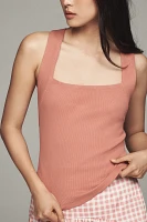By Anthropologie Square-Neck Halter Tank