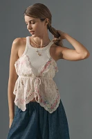 By Anthropologie Pieced Scarf Tank
