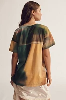 The Jordyn Cotton-Slub Crew-Neck Oversized Tee by Pilcro