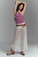 By Anthropologie Halter Ruffle Tank Top​