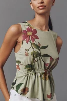 By Anthropologie Cotton Gathered Tank Top