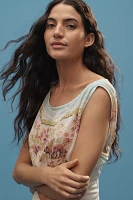 By Anthropologie Twofer Off-the-Shoulder Scarf Top