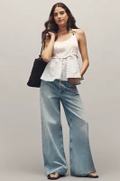 Maeve Buckle-Strap Ruffled Tank