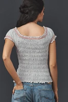 Maeve Off-The-Shoulder Smocked Top
