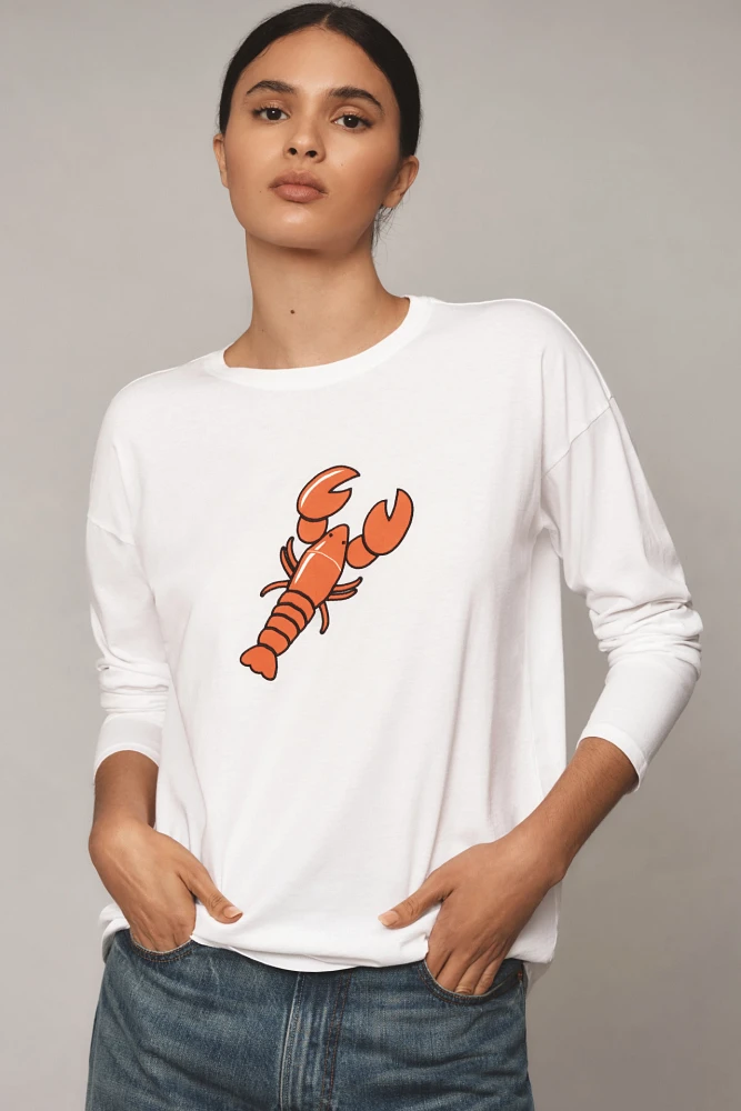 KULE The Boyfriend Lobster Long-Sleeve Tee