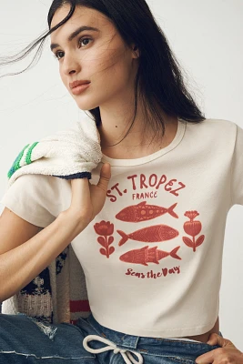 Girl Dangerous St. Tropez Graphic Baby Tee