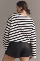 Maeve Boatneck Bell-Sleeve Knit Top