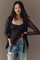 Maeve Lace-Trim Scoop-Neck Tank