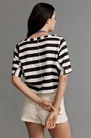 Pilcro Cotton Short-Sleeve Top
