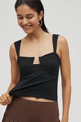 Susana Monaco Angle Wire Gathered Tank