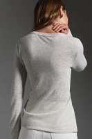 Sanctuary Long-Sleeve Side-Slit Tee