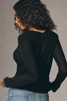 Sanctuary Long-Sleeve Femme Crew Top