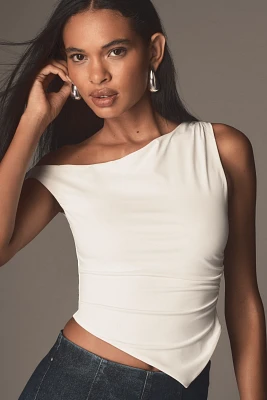 NIA Jack Ruched One-Shoulder Top