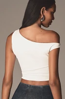 NIA Jack Ruched One-Shoulder Top