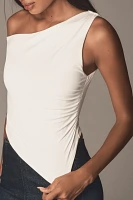 NIA Jack Ruched One-Shoulder Top