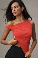 NIA Jack Ruched One-Shoulder Top