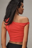 NIA Jack Ruched One-Shoulder Top