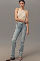 Flat White Embellished Halter Tank Top