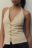 By Anthropologie Halter Vest