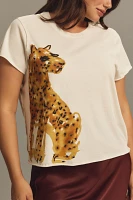 LouLou Avenue Cheetah Graphic Tee