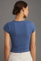The Evan Short-Sleeve Raw-Edge Baby Tee