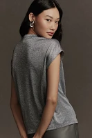 By Anthropologie Silky Shimmer Tee