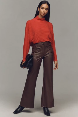Pilcro Cozy Ribbed Turtleneck Batwing Pullover