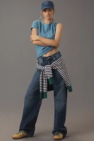 The Bennie Cotton Slub Crew-Neck Slim Tee by Pilcro