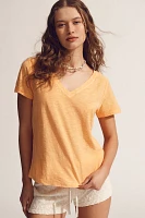 The Bennie Cotton-Slub Crew-Neck Short-Sleeve Tee by Pilcro