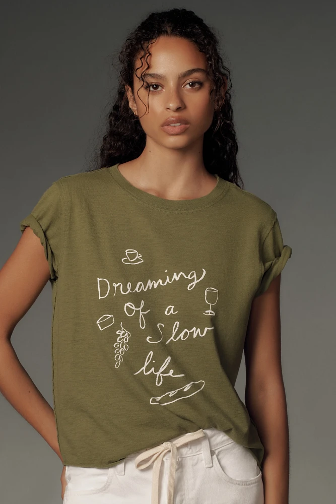 Phthalo Ruth Dreaming of a Slow Life Graphic Tee