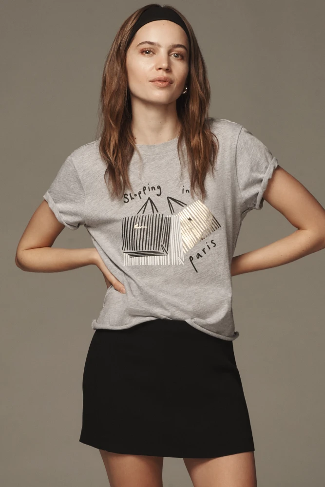 Jordan Nickson x Anthropologie Shopping Paris Graphic Tee