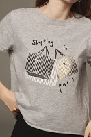 Jordan Nickson x Anthropologie Shopping Paris Graphic Tee