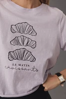 Jordan Nickson x Anthropologie Croissant Graphic Tee