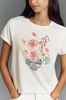 Phthalo Ruth x Anthropologie Floral Graphic Tee