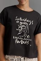 Olivia Sewell x Anthropologie Days of the Week Drinks Graphic Tee