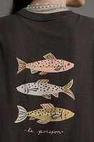 Samantha Johnson Fish Graphic Muscle Tee