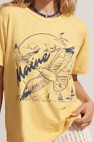 Pilcro Maine Graphic Ringer Tee