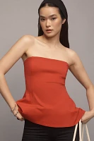 By Anthropologie Strapless Hourglass Bandeau Top