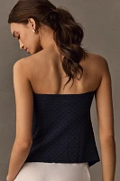 By Anthropologie Strapless Twist-Front Top