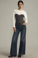 Maeve Twofer Long-Sleeve Corset Top