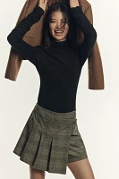 By Anthropologie Ruched-Sleeve Turtleneck