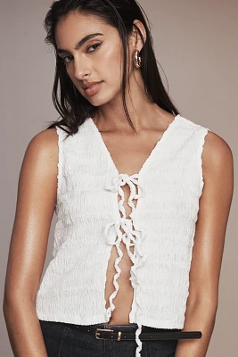 By Anthropologie Front-Tie Tank Top