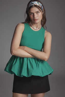 Maeve Bubble Peplum Tank