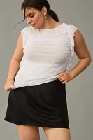 Eloquii Plus Shirred Flounce Top