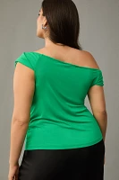 Eloquii Plus Asymmetric Twist Top