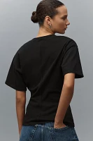 EB Denim Eero Cotton Oversized Cinched Short-Sleeve Tee