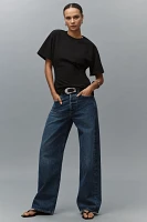 EB Denim Eero Cotton Oversized Cinched Short-Sleeve Tee