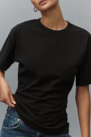 EB Denim Eero Cotton Oversized Cinched Short-Sleeve Tee