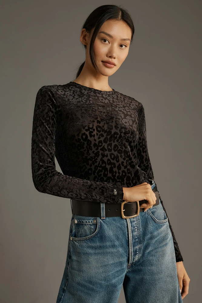 Scotch & Soda Burn Out Long-Sleeve Top